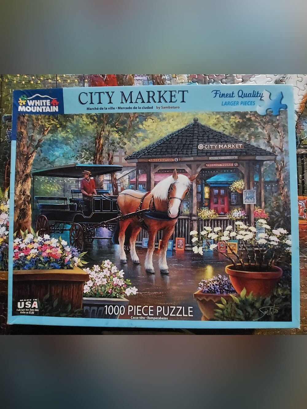 White Mountain "City Market" - 1000 Piece Puzzle